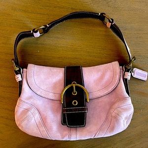 Coach suede handbag